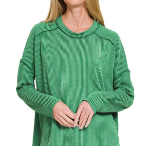 Product image of Ribbed LS Boatneck – 3 colors!