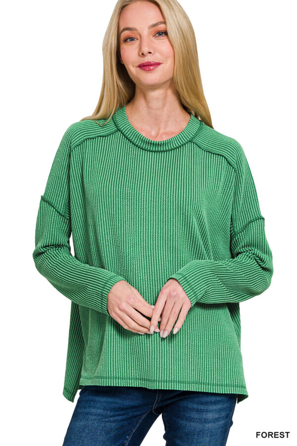 Product image of Ribbed LS Boatneck – 3 colors!