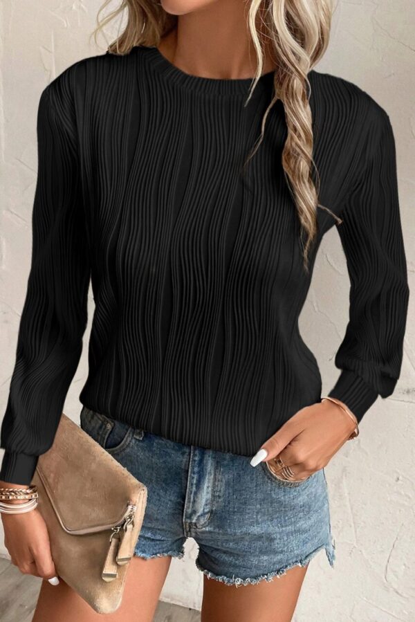 Product image of LS Vertical Textured Pullover – 2 COLORS!