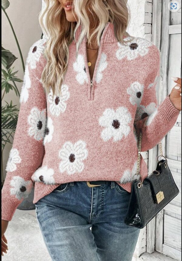 Product image of Flower Power Sweater – Pink