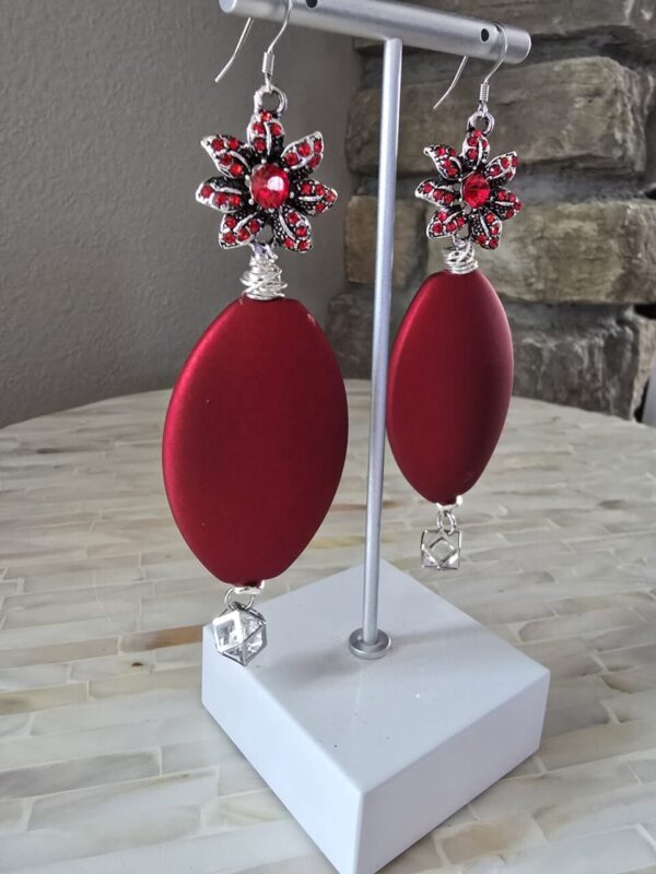 Product image of Ruby Passion Flower Earrings