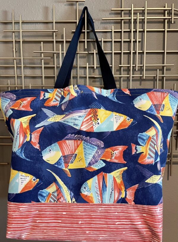 Product image of “Tropical Fish” Oversized Tote