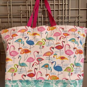 Product image of “Flamingo Party” Oversized Tote